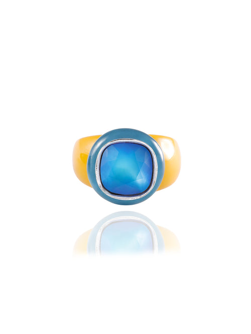 MOUNSER Ring Pop in Norfolk colorful crystal statement ring