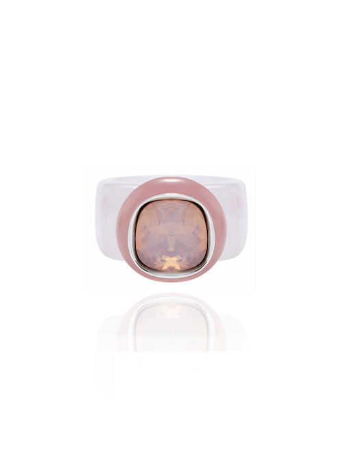 MOUNSER Ring Pop in Powder colorful crystal statement ring