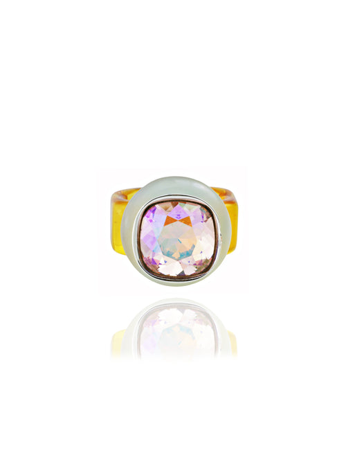 MOUNSER Ring Pop in Resort colorful crystal statement ring