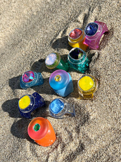 colorful acrylic ring