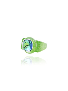 glitter acrylic ring