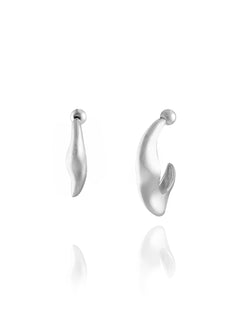 sculptural hoop earrings