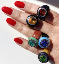 modern cocktail rings