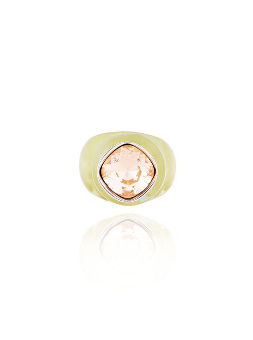 MOUNSER Ring Pop in Foam colorful crystal statement ring